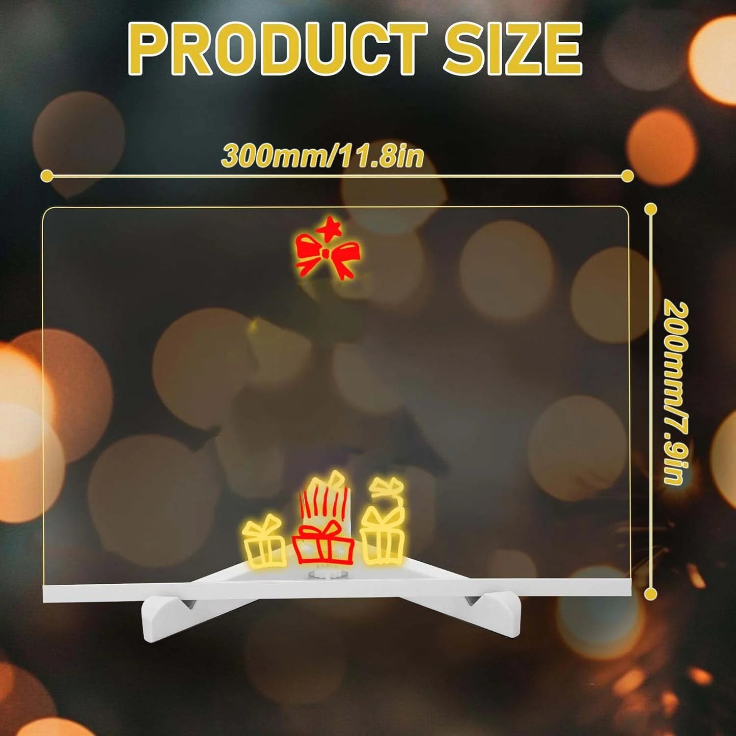 LED Note Board With Colors - Light Up Drawing Board for Kids