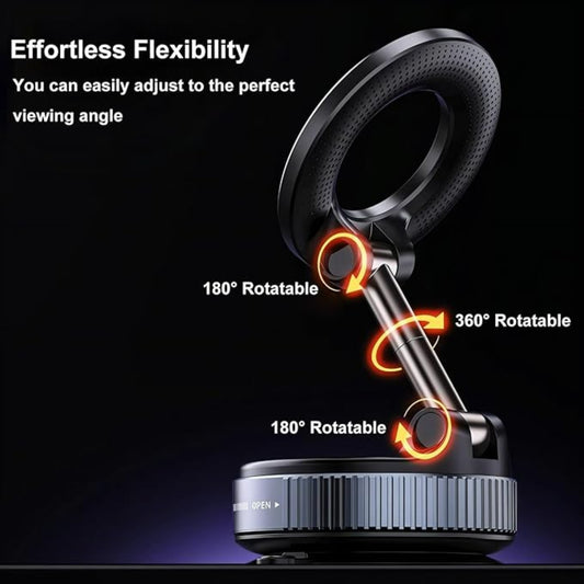 Vacuum Suction Magnetic Bracket K007,Foldable Magnetic Phone Holder