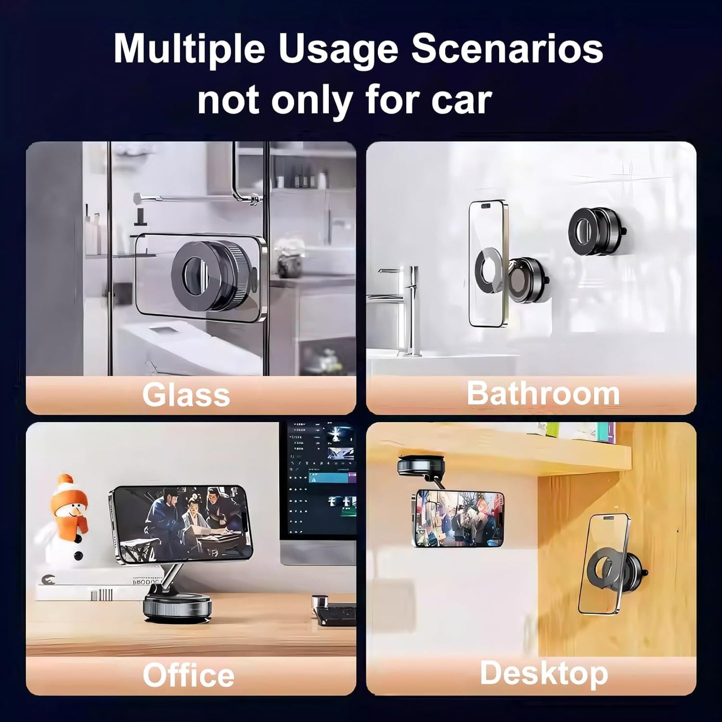 Vacuum Suction Magnetic Bracket K007,Foldable Magnetic Phone Holder