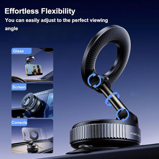 Vacuum Suction Magnetic Bracket K007,Foldable Magnetic Phone Holder