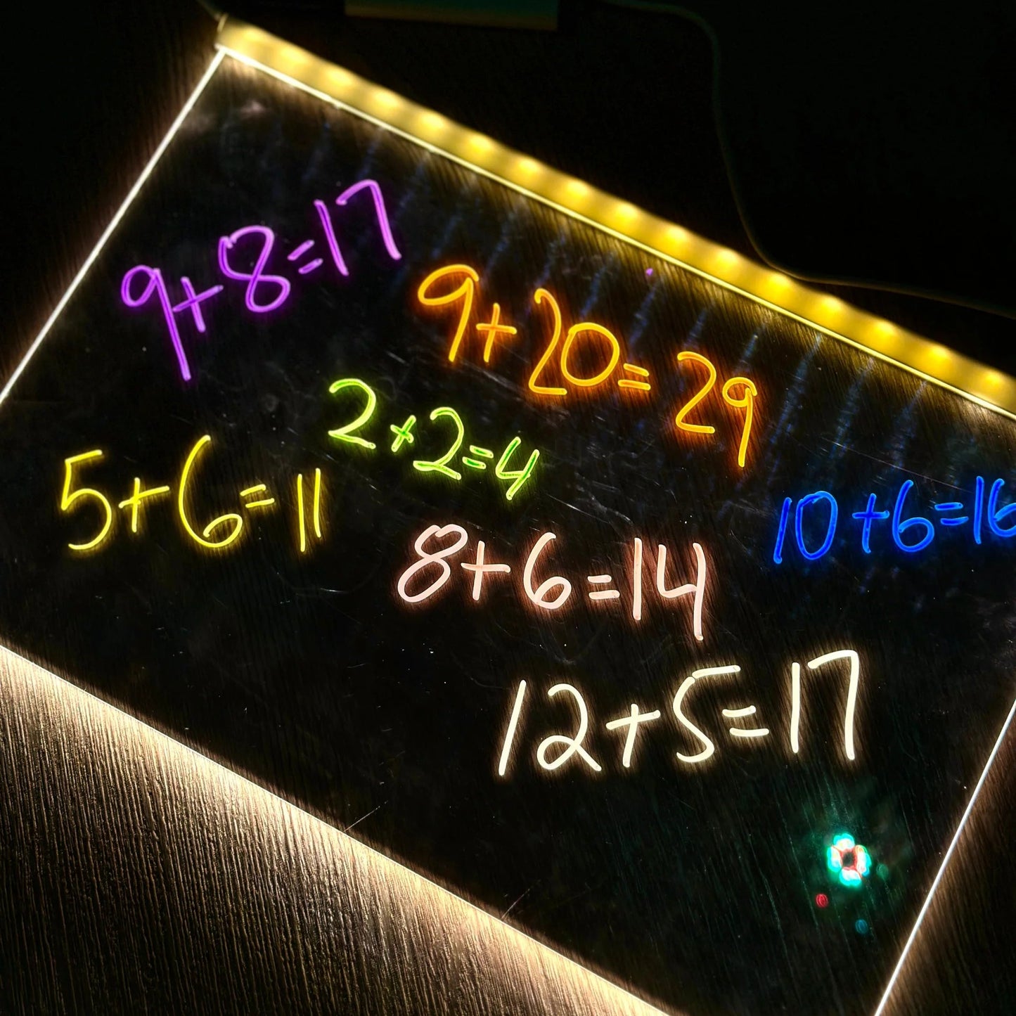 LED Note Board With Colors - Light Up Drawing Board for Kids