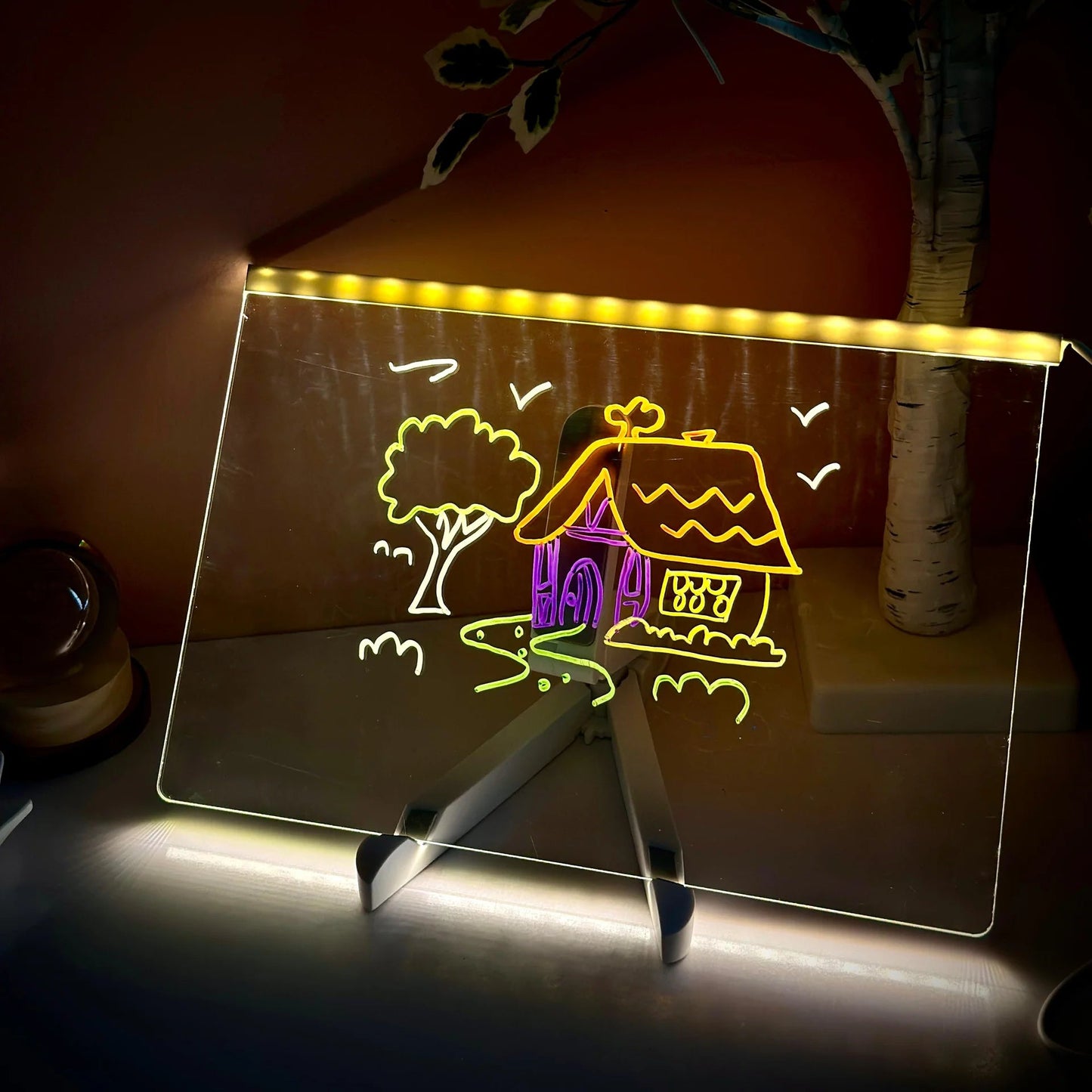 LED Note Board With Colors - Light Up Drawing Board for Kids
